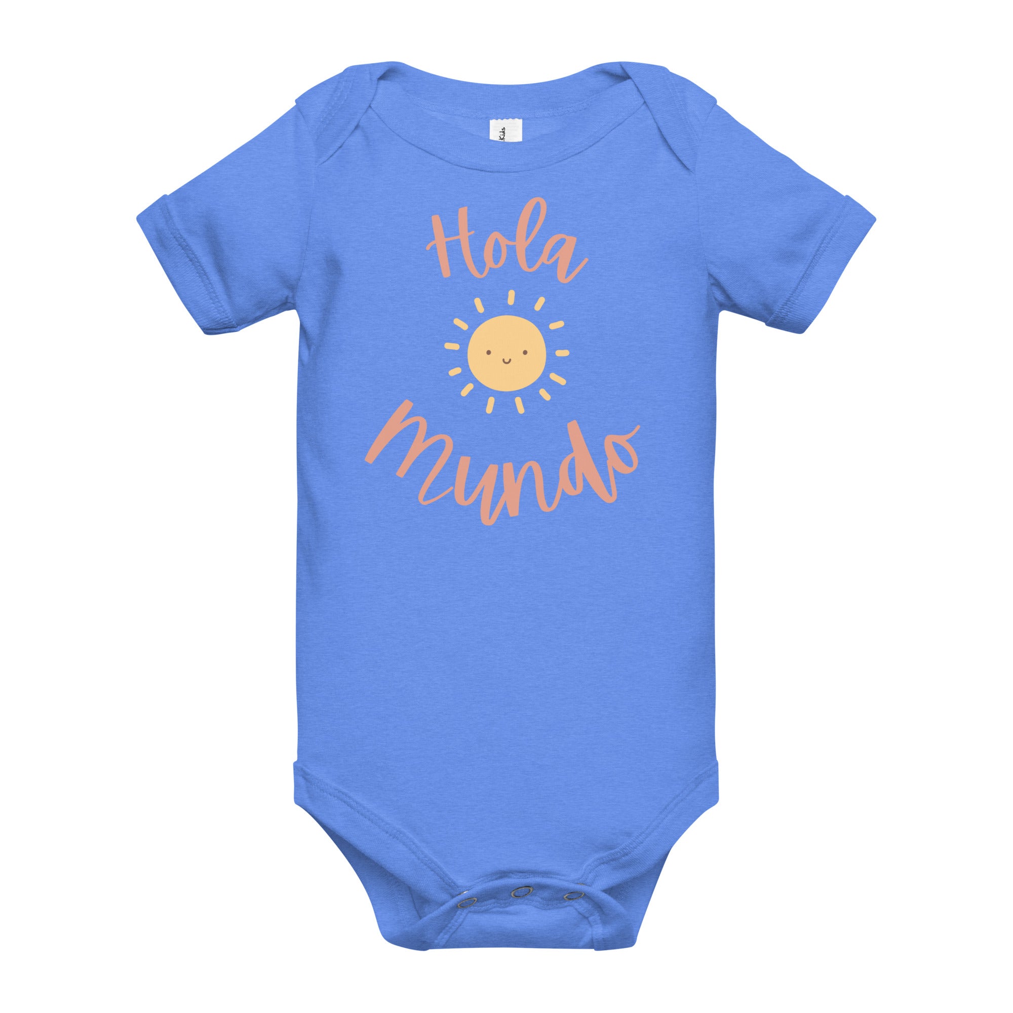 Hola mundo Baby short sleeve one piece