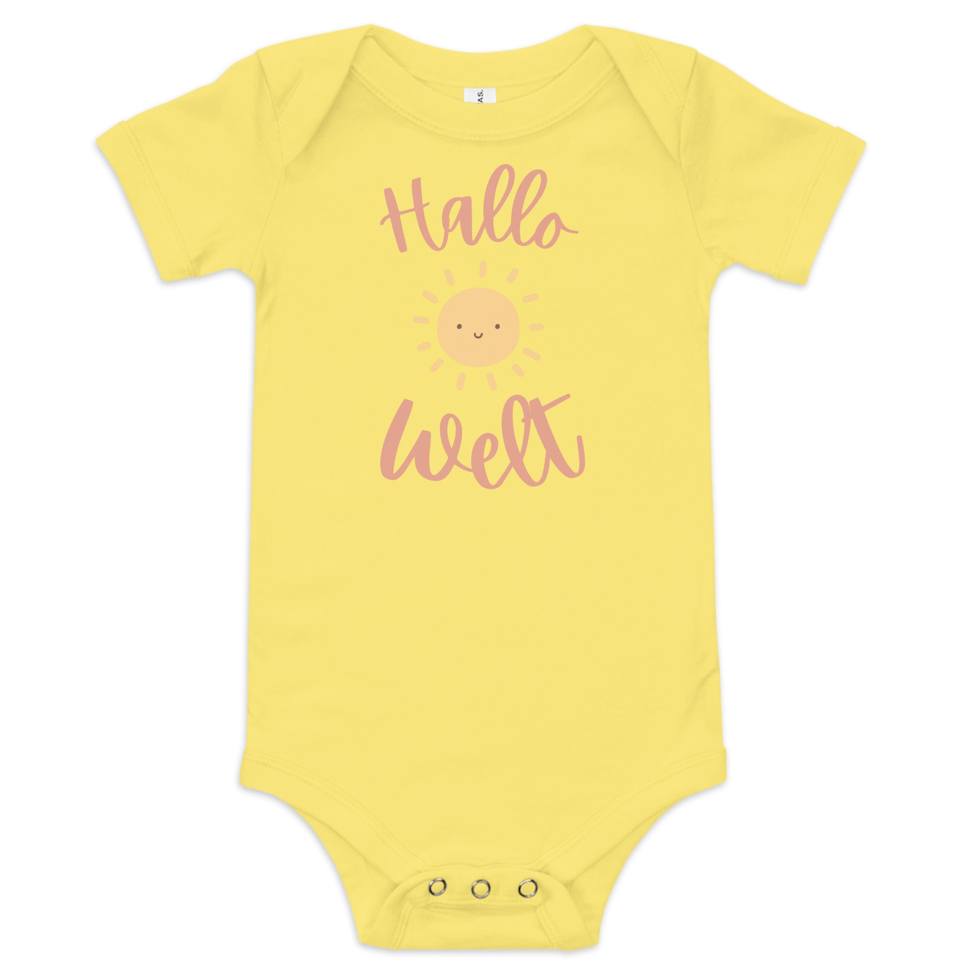 Hallo Welt Baby short sleeve one piece