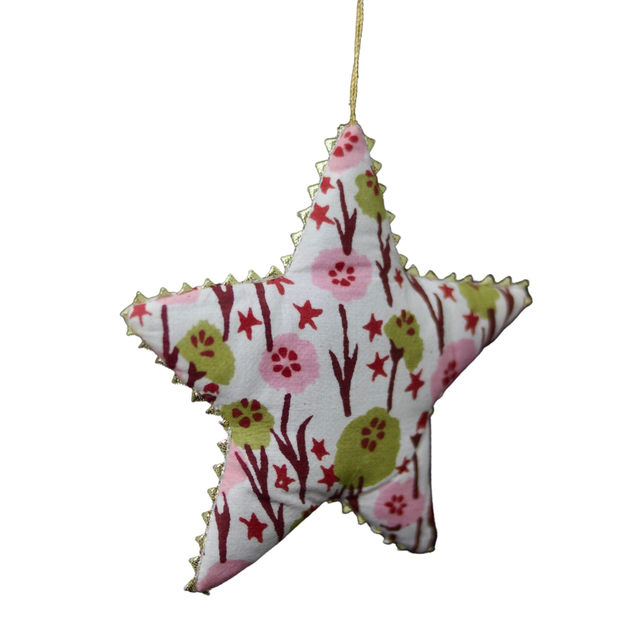 Gold Trimmed Star Ornaments