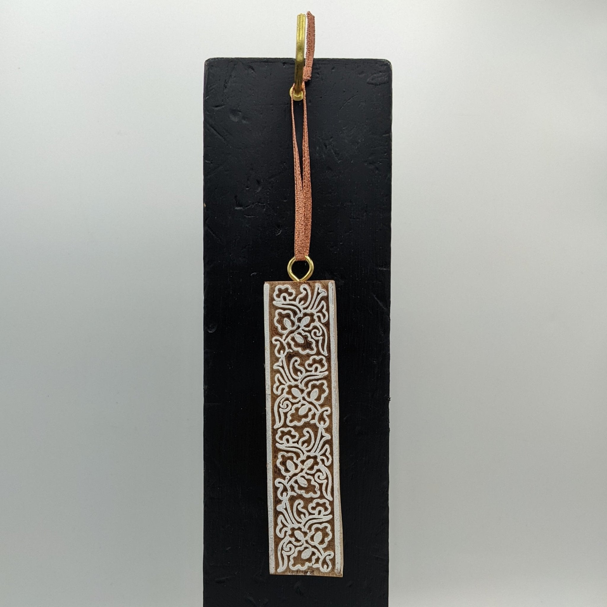 Lace Wooden Block Ornament