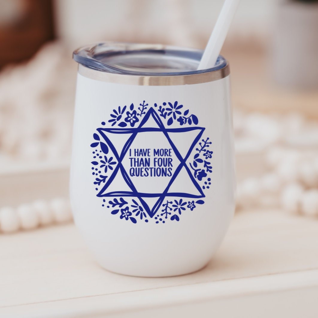 More than Four Questions Funny Passover Tumbler