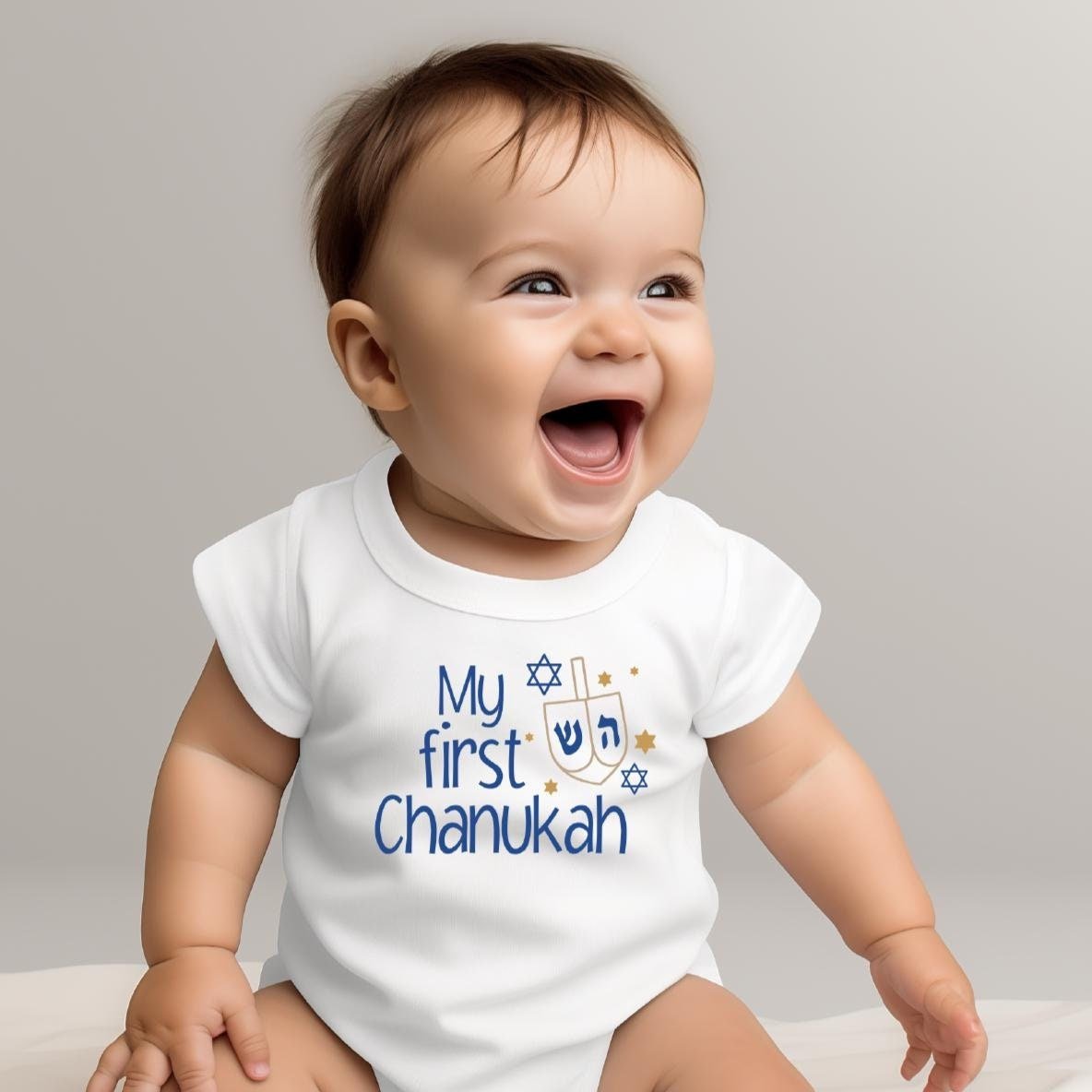 My First Chanukah Baby Bodysuit