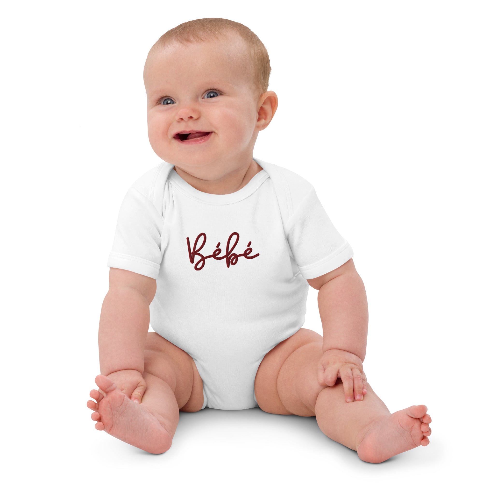 Bébé embroidered Organic cotton baby one piece