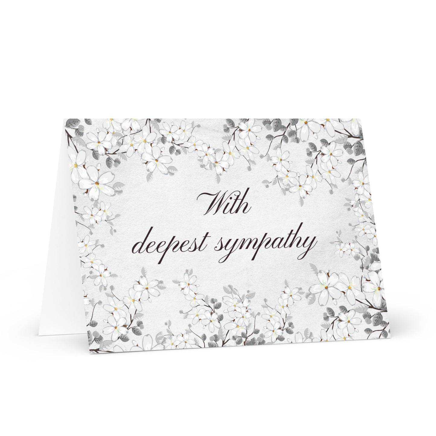 With deepest sympathy Greeting card