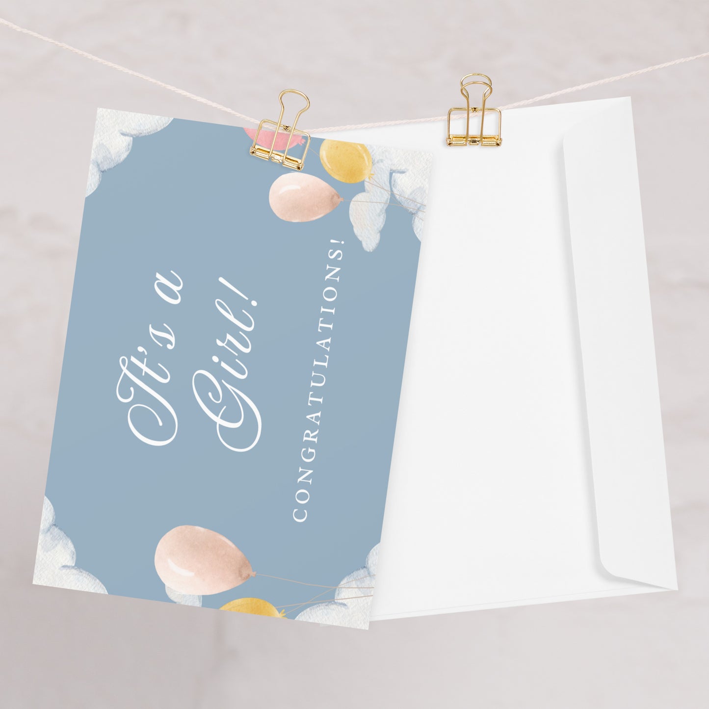 It's a girl Greeting card