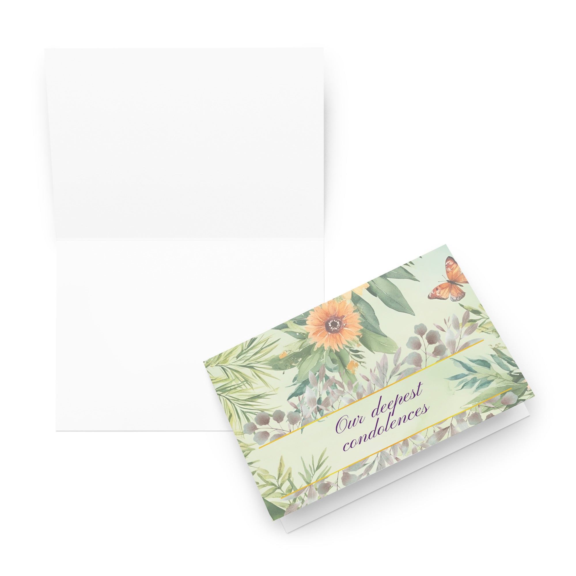 Our deepest condolences Greeting card