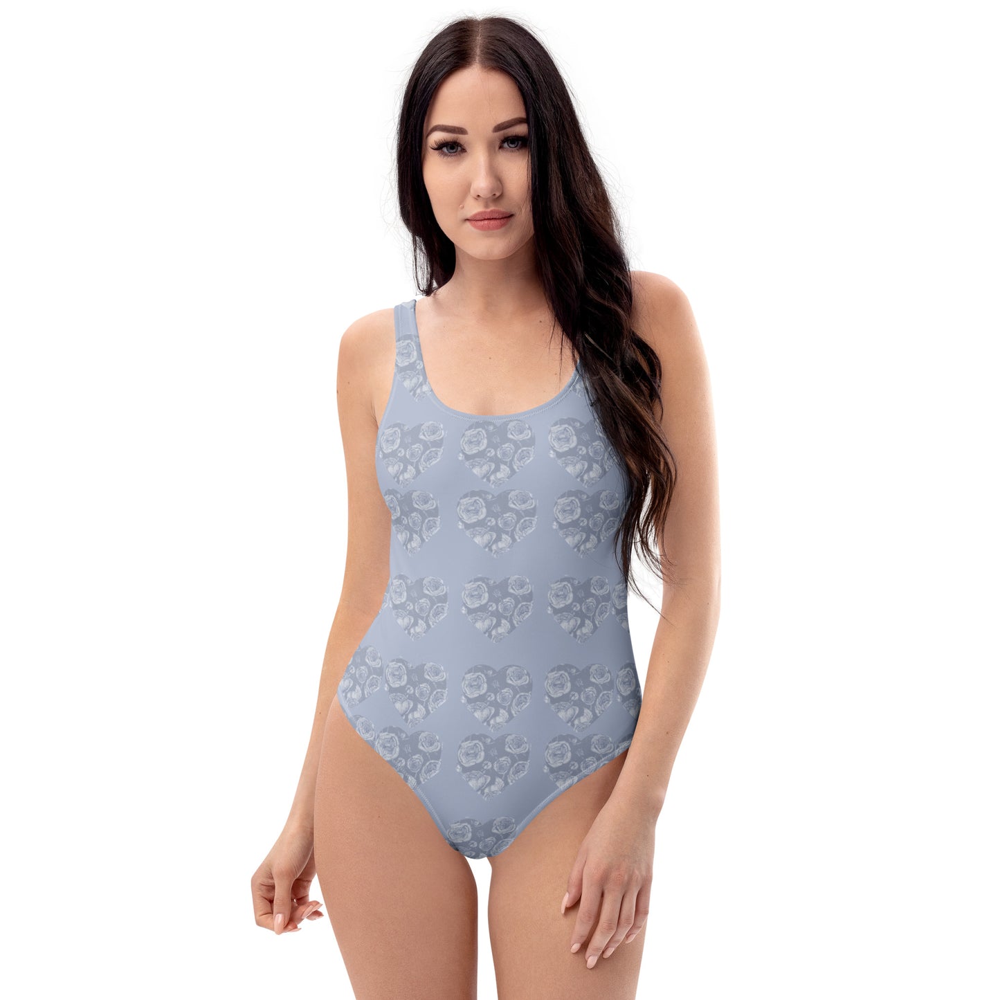 Purple floral One-Piece Swimsuit