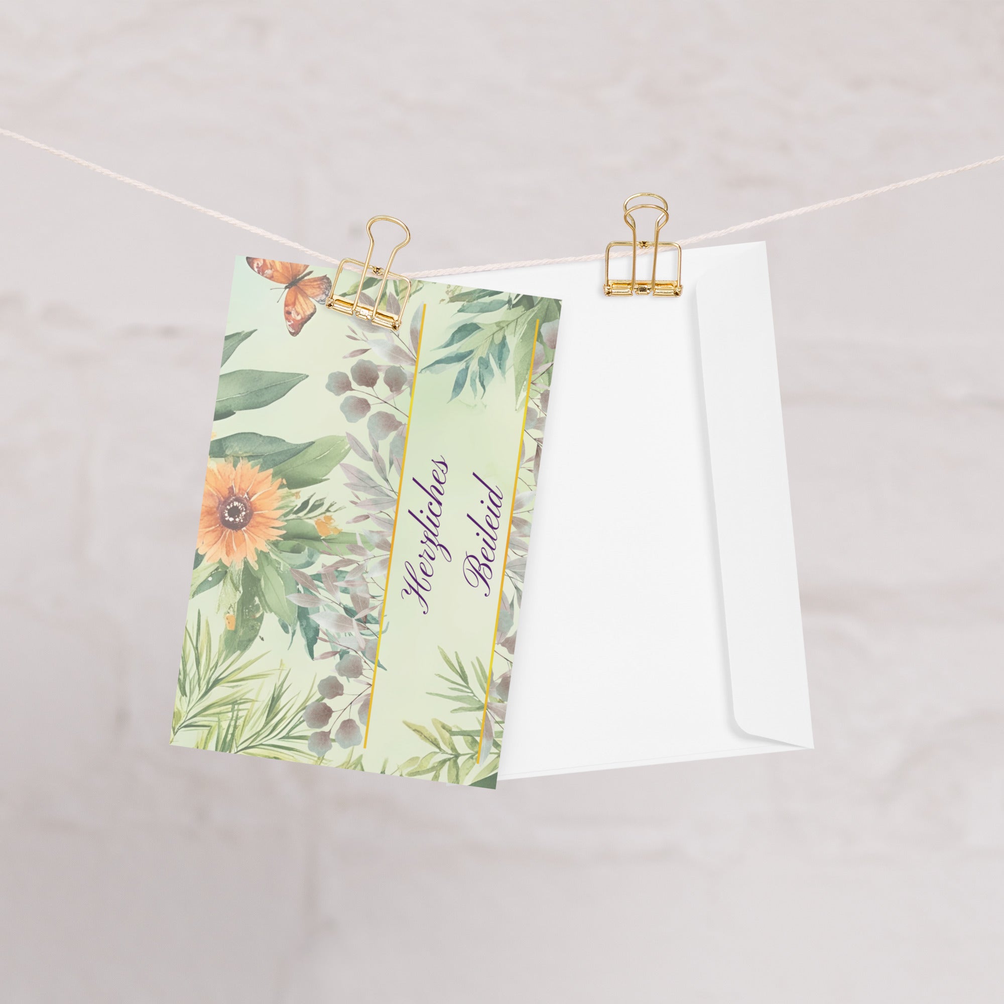 Herzliches Beileid sympathy card