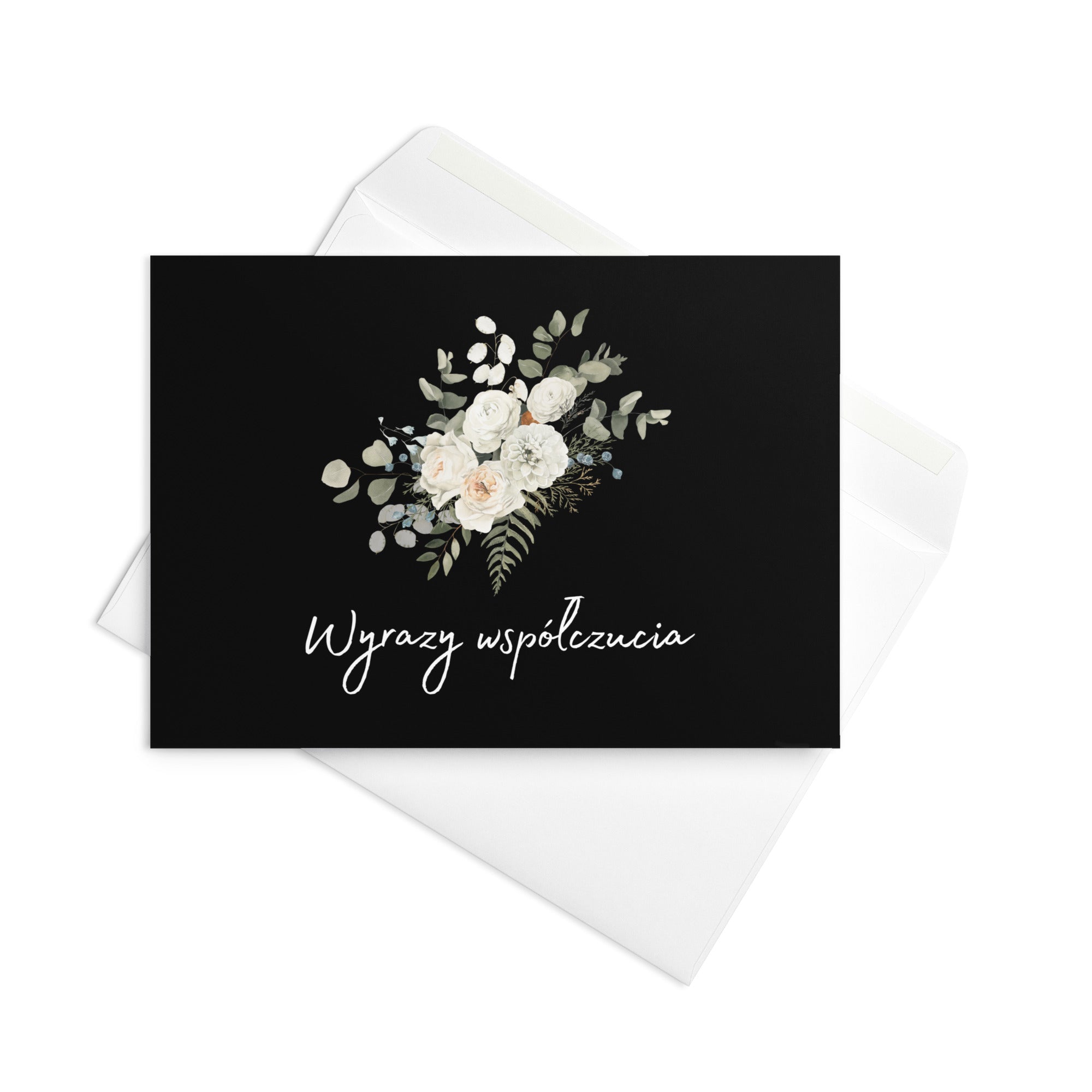 Wyrazy Współczucia Polish sympathy Greeting card - La Vie Bien - Card for grief - Condolences card