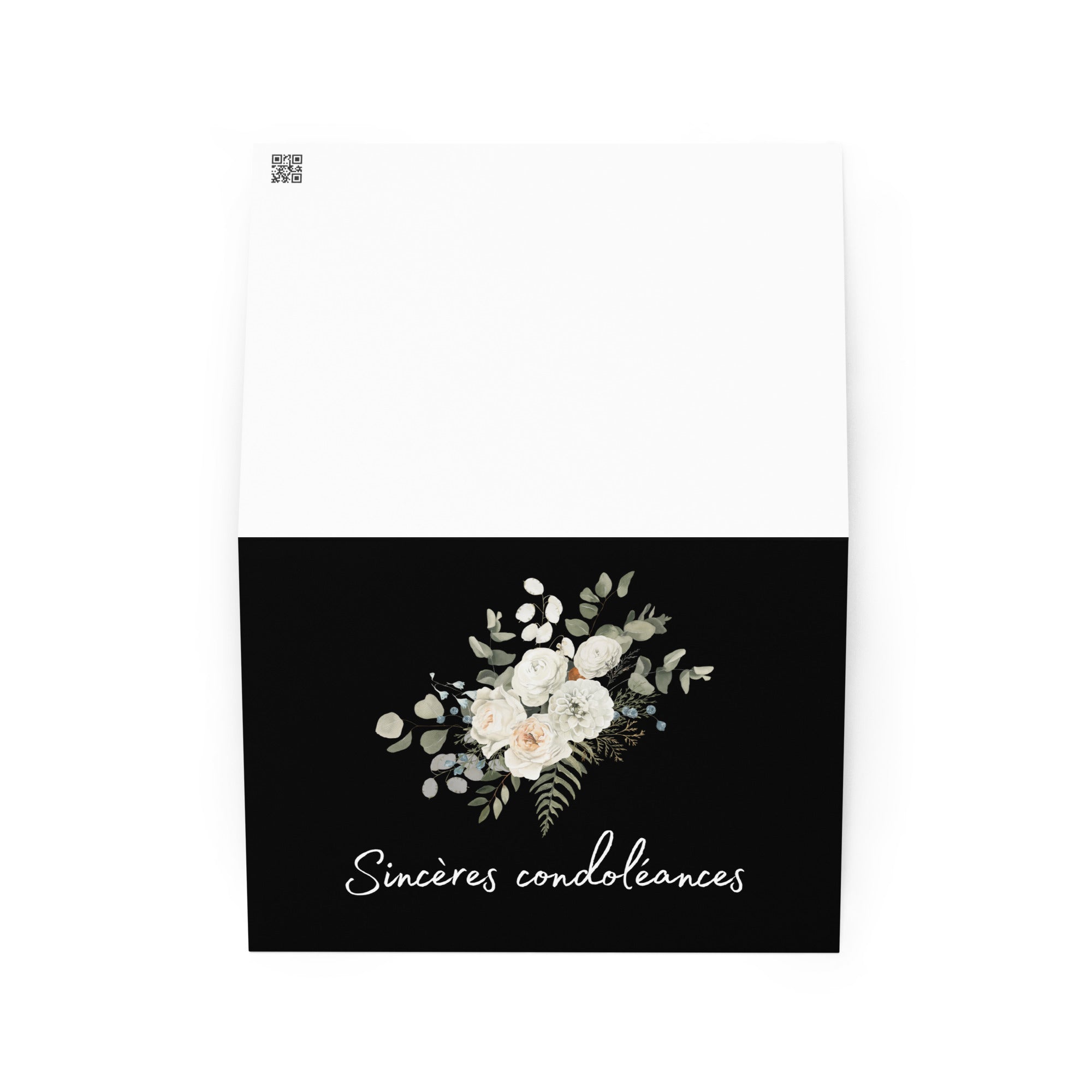 Sincères condoléances French sympathy Greeting card - La Vie Bien - Card for loss of family - Card for loss of friend