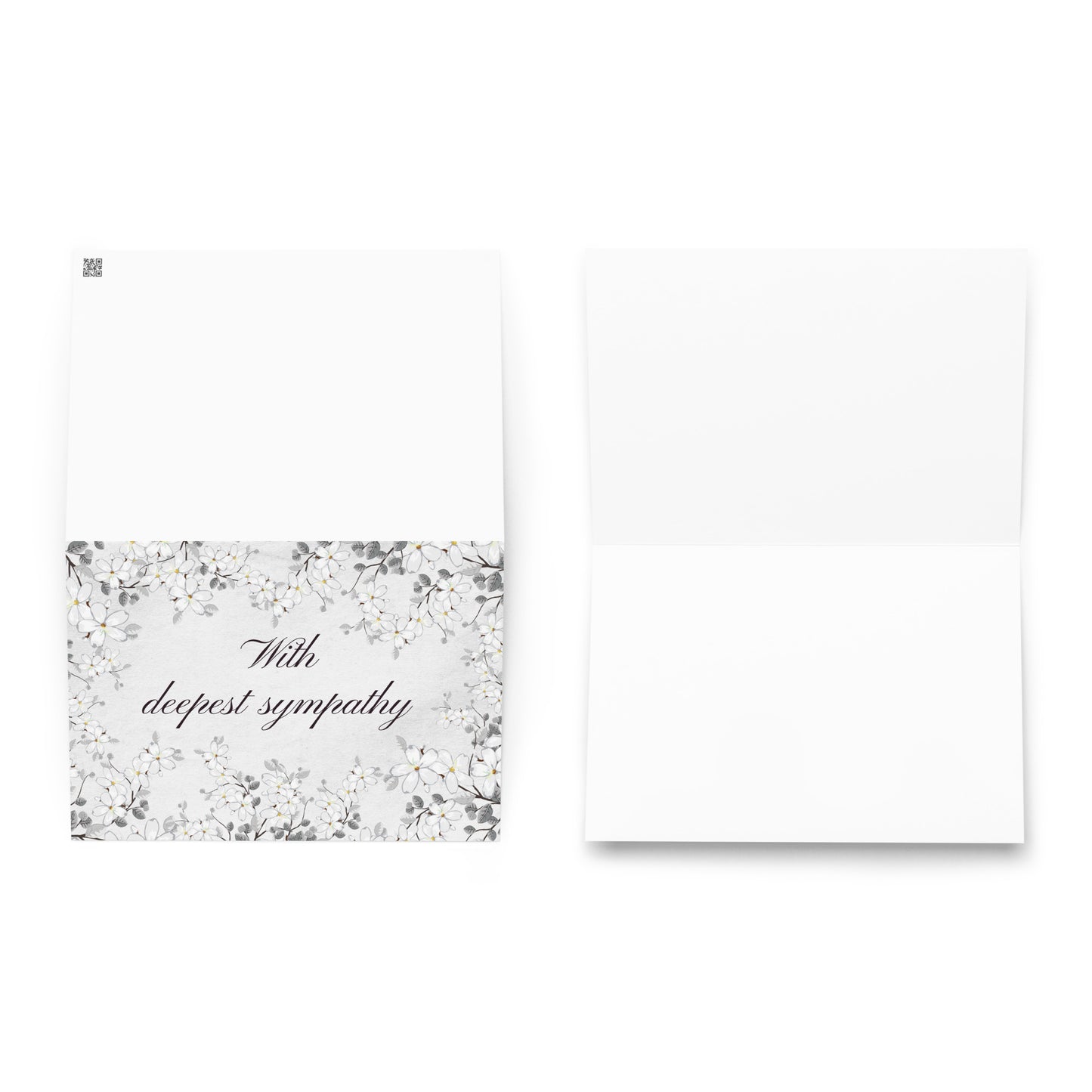 With deepest sympathy Greeting card
