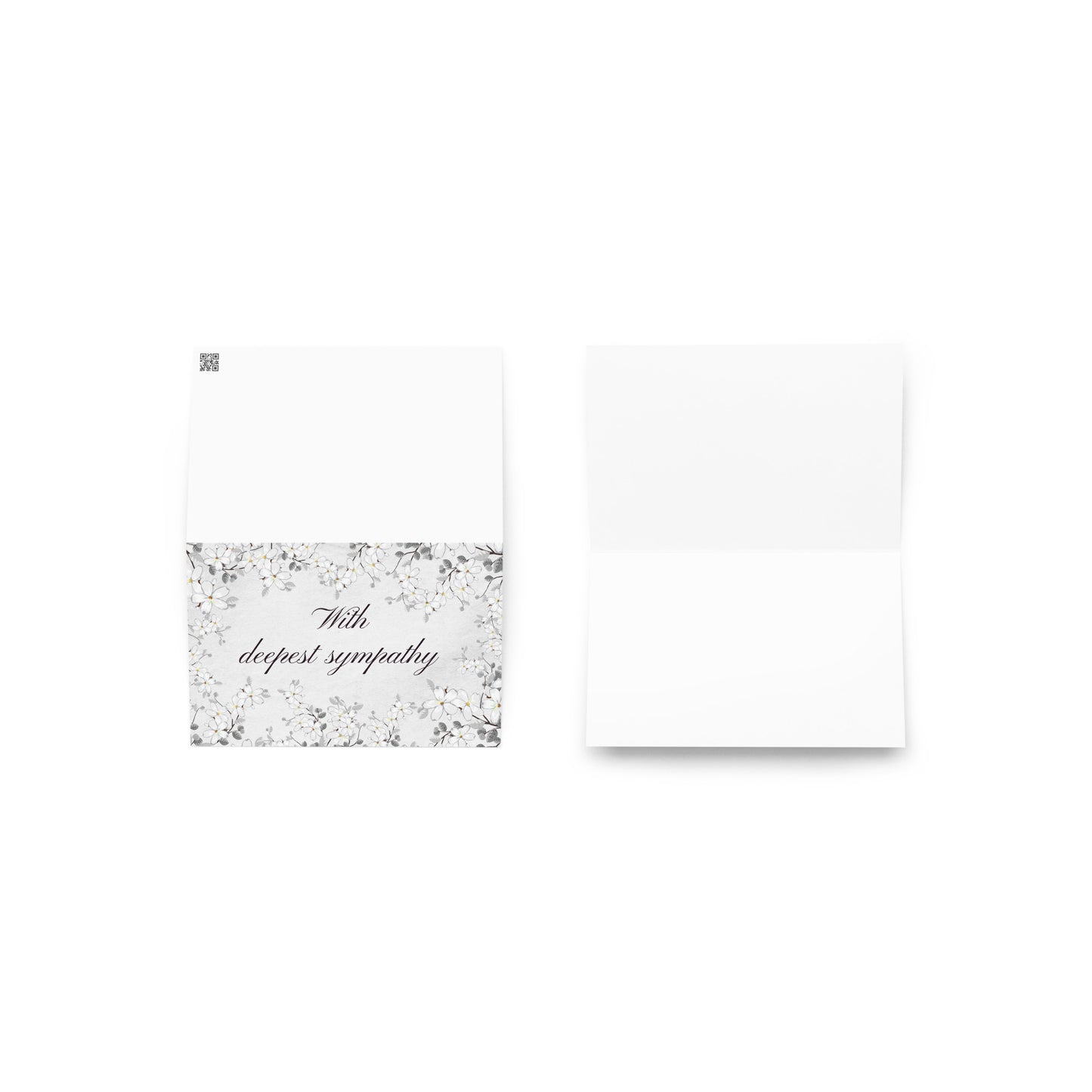 With deepest sympathy Greeting card