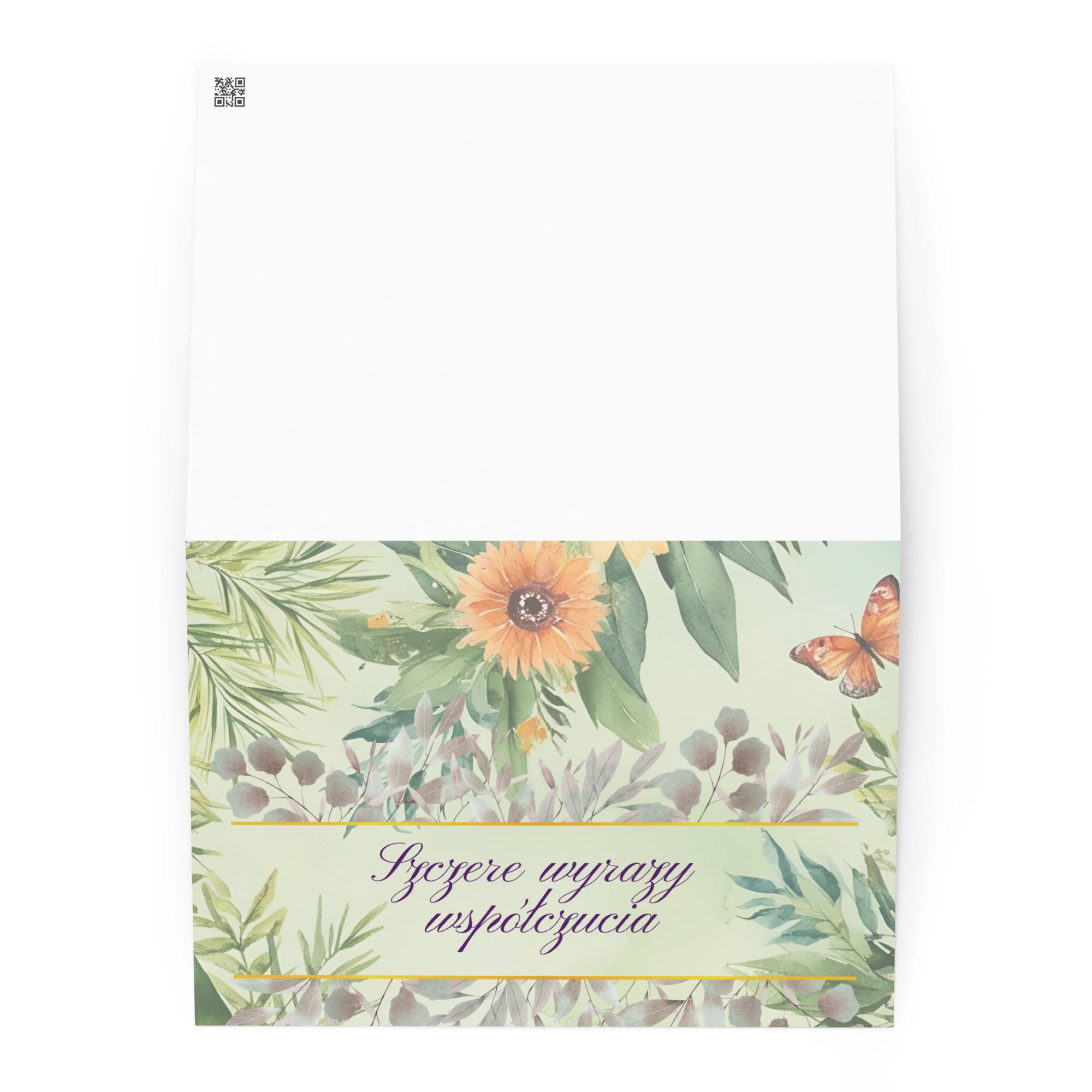 szczere wyrazy współczucia Greeting card - La Vie Bien - Card for loss of family - Card for loss of friend