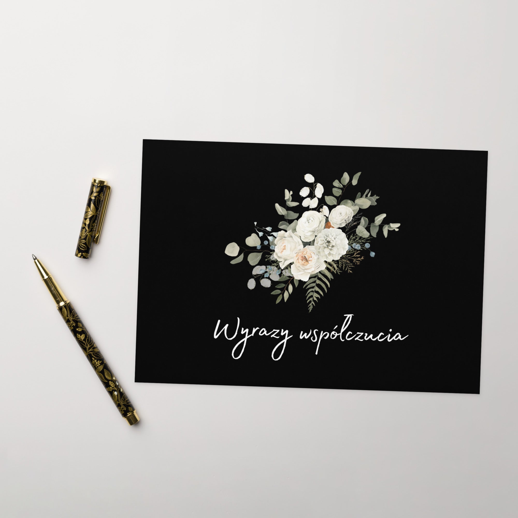 Wyrazy Współczucia Polish sympathy Greeting card - La Vie Bien - Card for grief - Condolences card