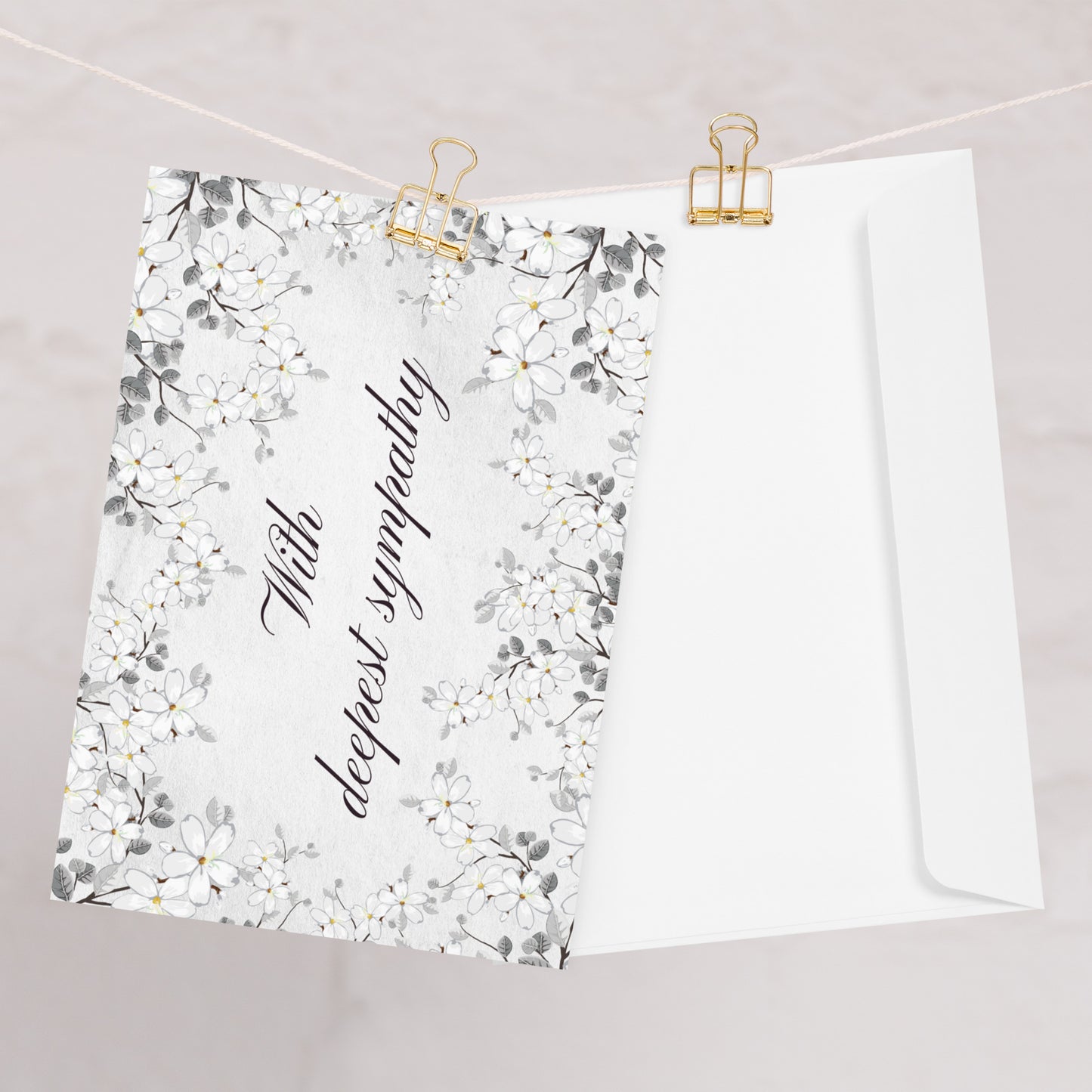 With deepest sympathy Greeting card