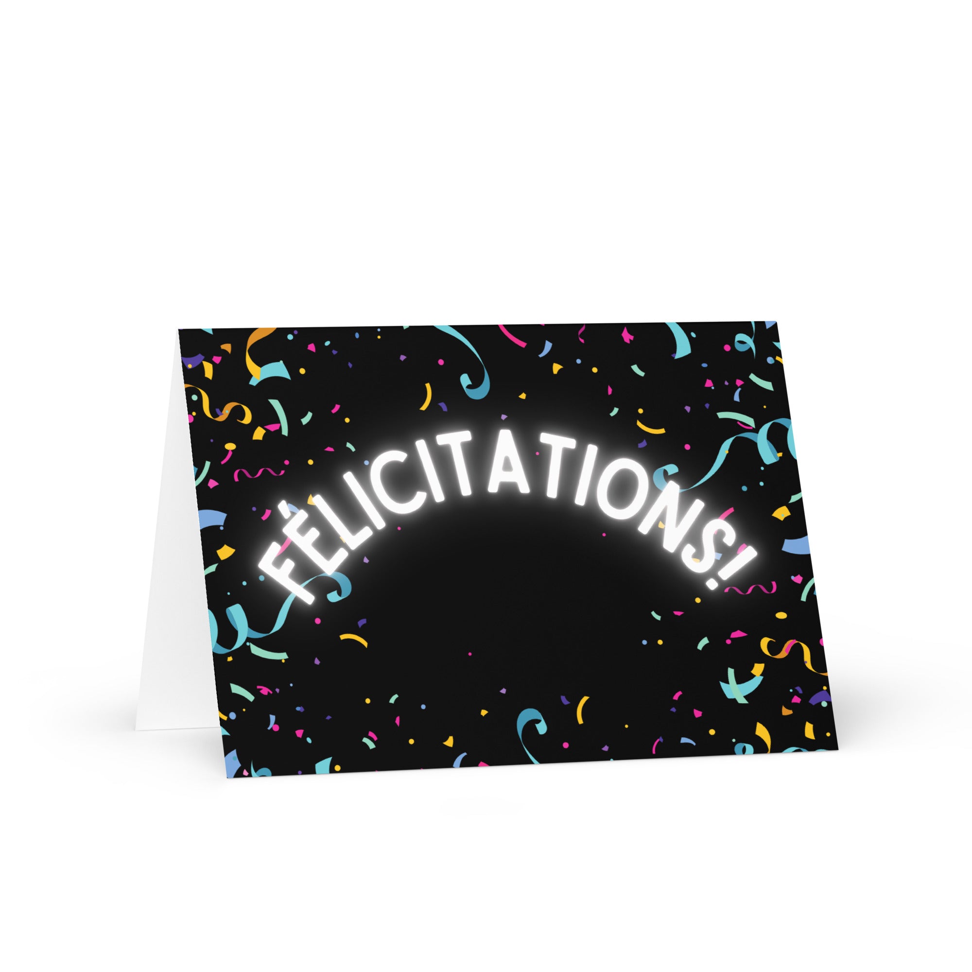 Félicitations confetti Greeting card