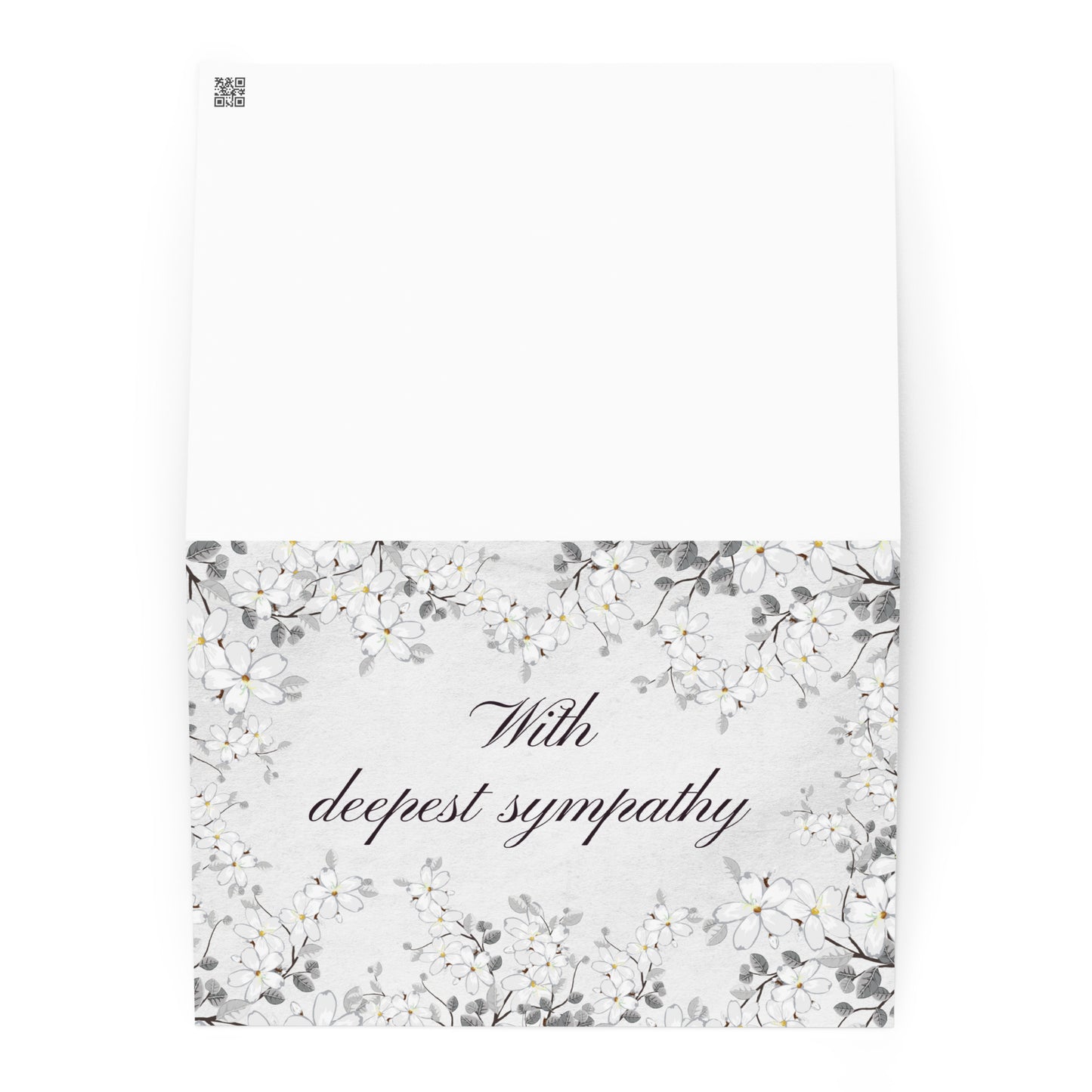 With deepest sympathy Greeting card