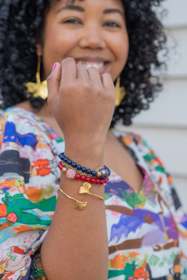 The Darcy Bracelet in Navy