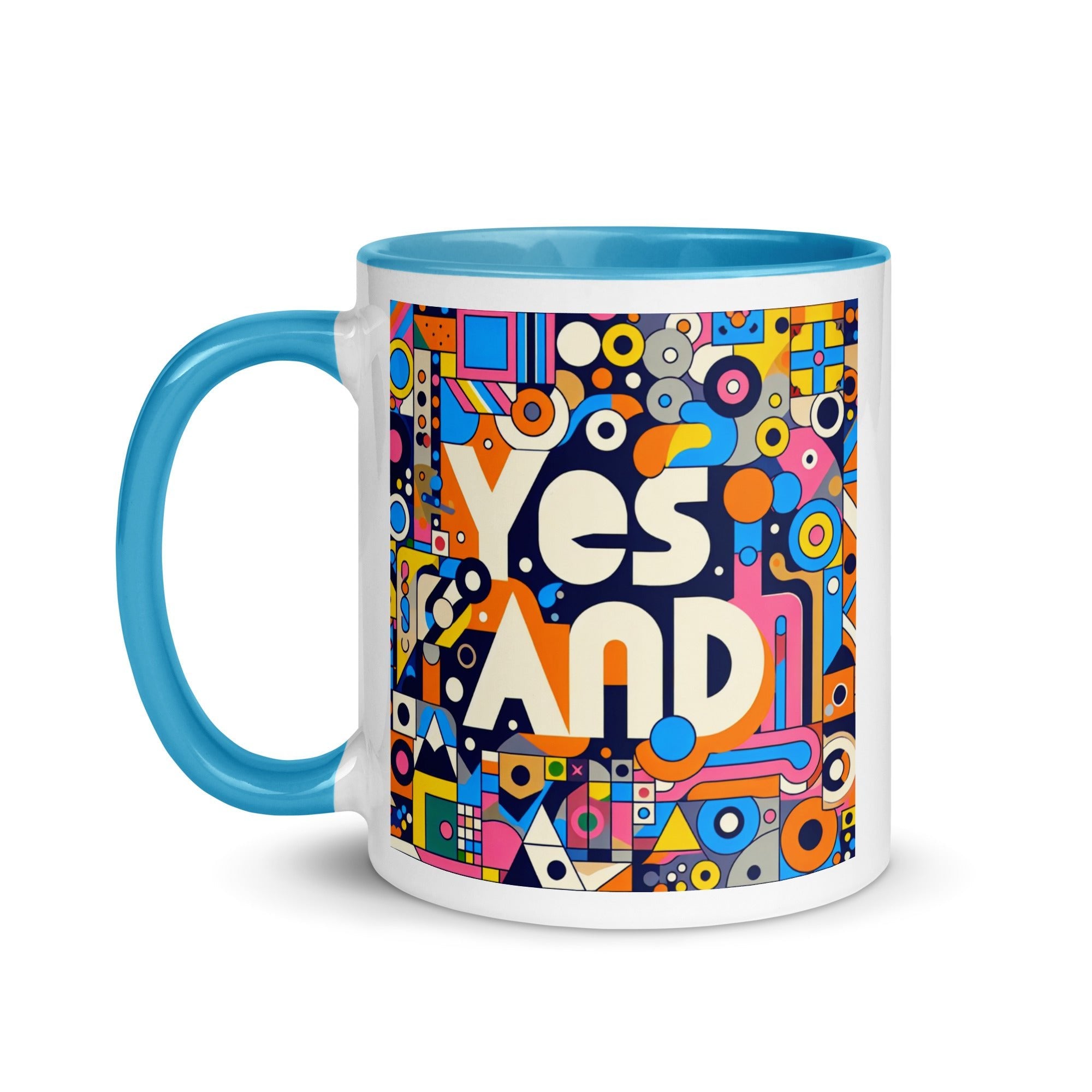Yes, and colorful Mug with Color Inside