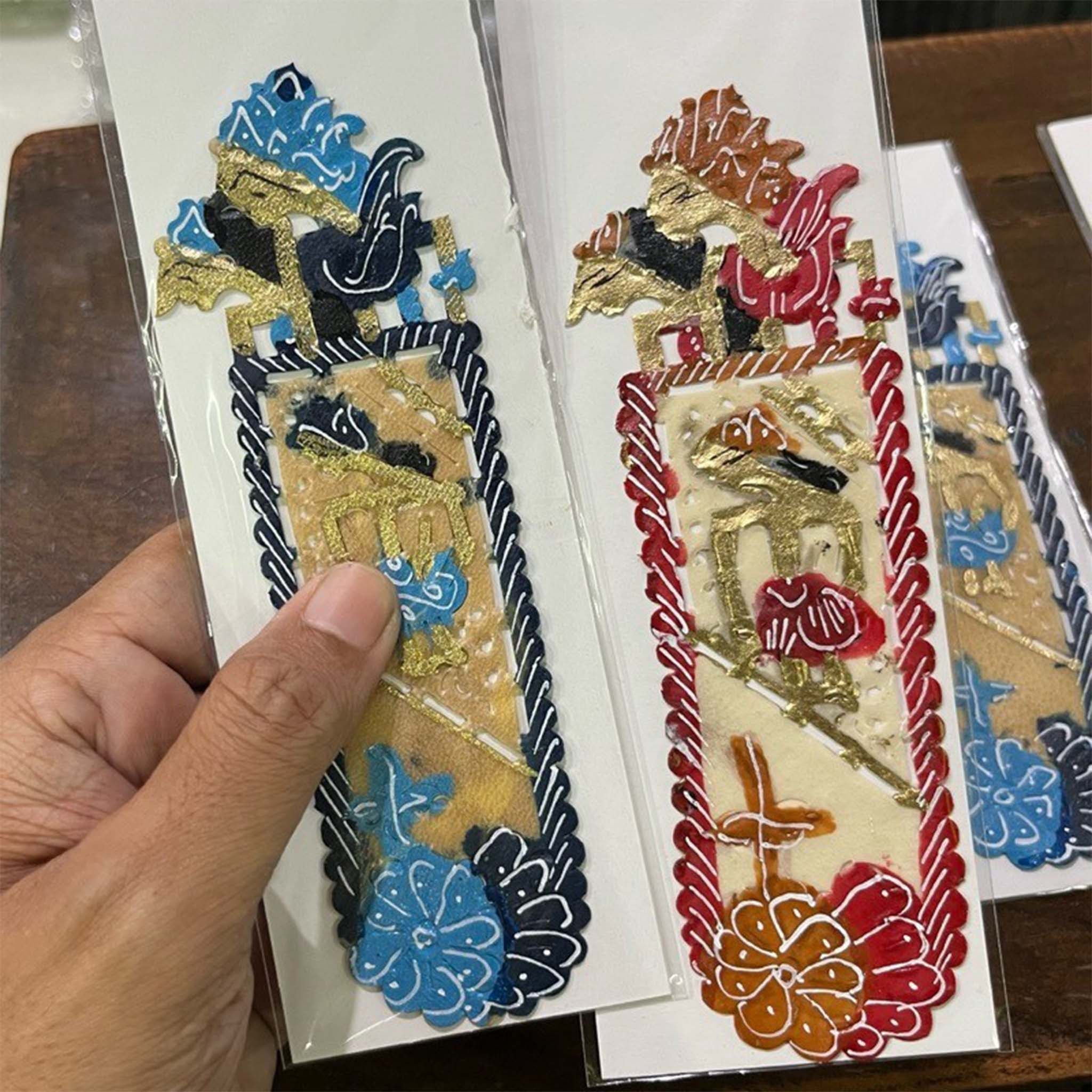 Leather Shadow Puppet Indonesian Wayang Bookmark Home La Vie Bien Leather Shadow Puppet Indonesian Wayang Bookmark