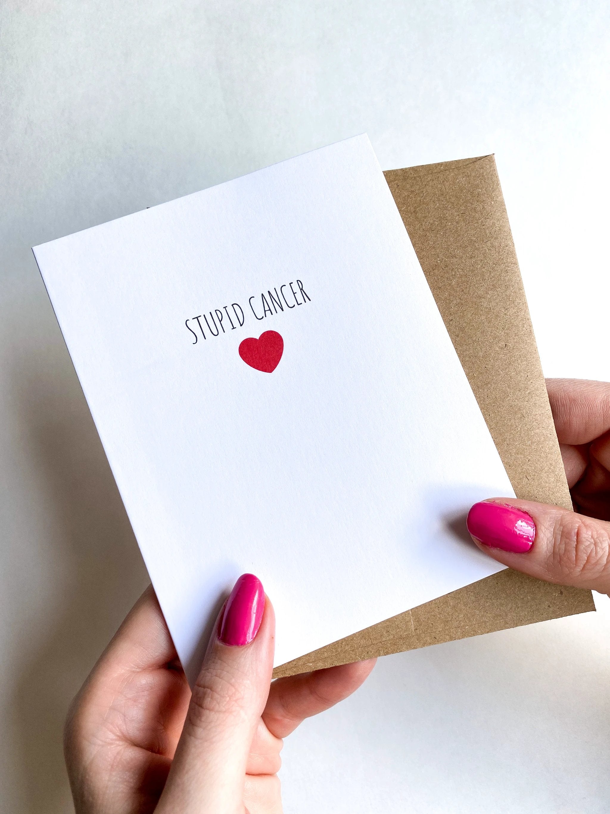 Stupid Cancer Funny Get Well Card by Five Dot Post