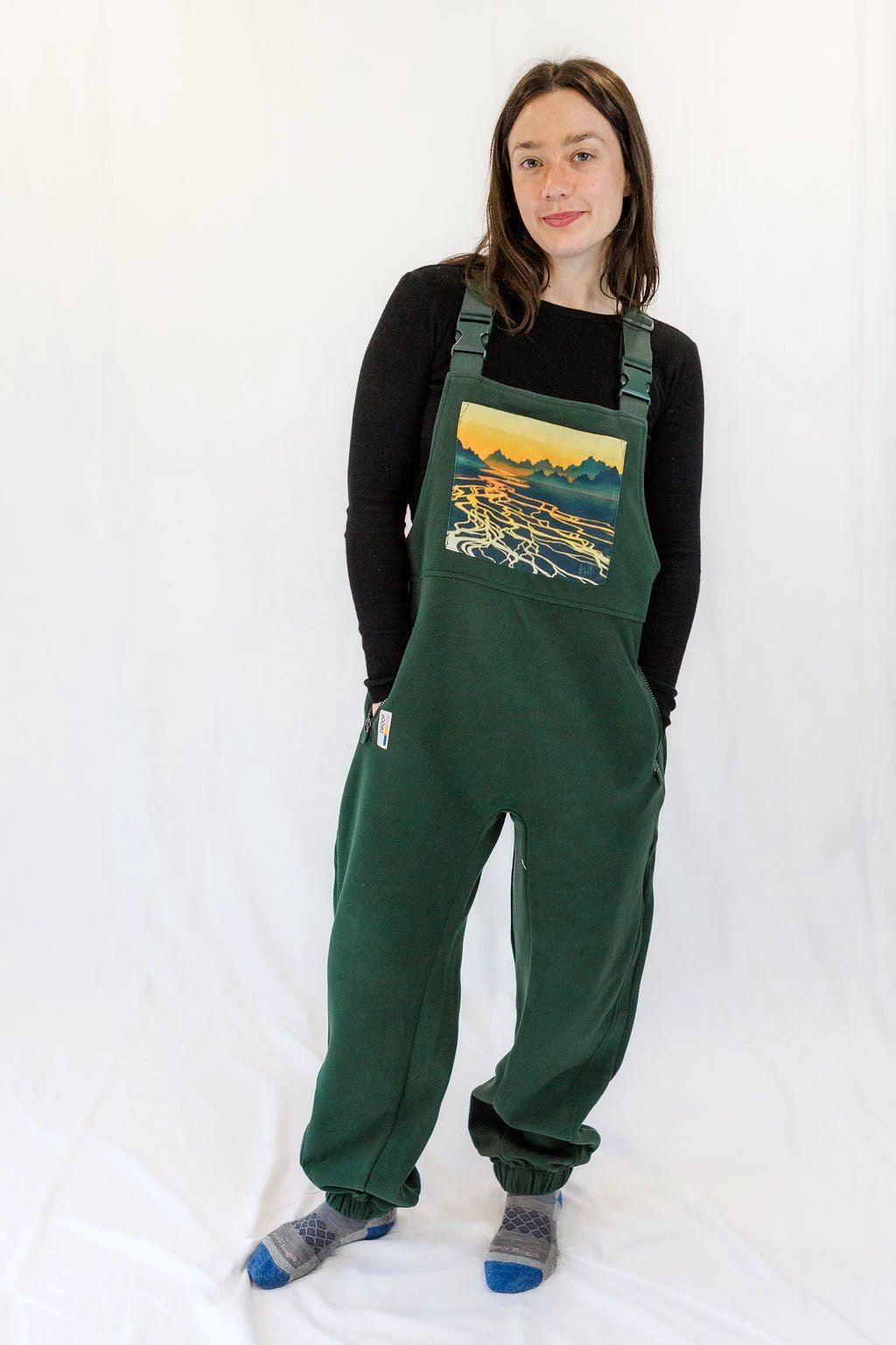 Braided River Fleece Overalls by wearswoop.com