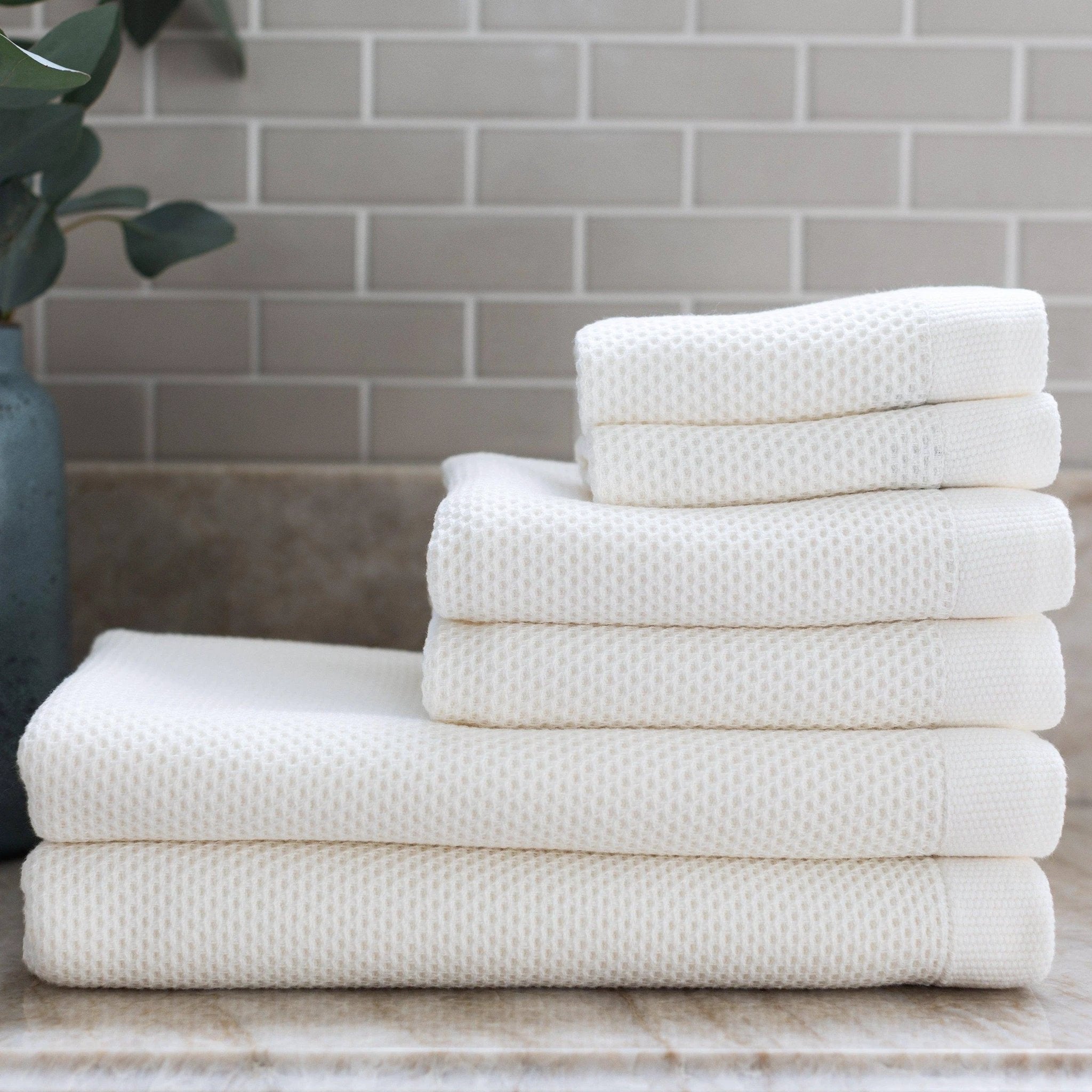 Turkish Cotton Waffle Weave Hand Towel by Source by Studio Skara