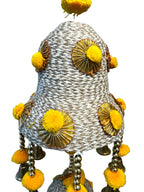 Jute Lari with Bell Shape & PomPom