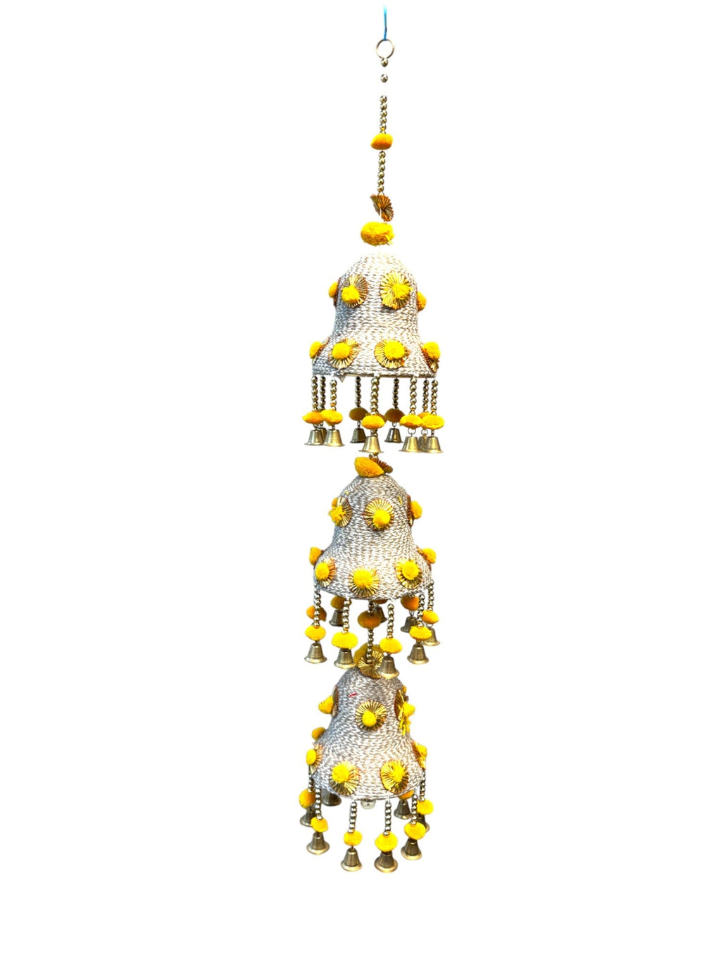 Jute Lari with Bell Shape & PomPom