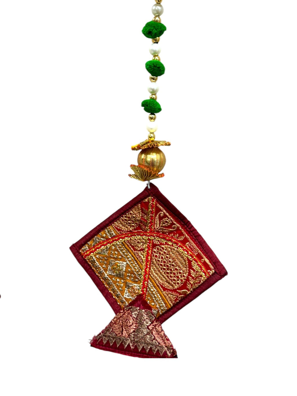 26" Long Gota Ball & Pearl Lari with Kite Tassels for Lohri or Makar Sankranti, Set of 5