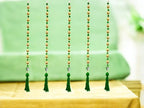 36" Gota Ball Lari With Tassels, set of 5