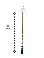 36" Gota Ball Lari With Tassels, set of 5