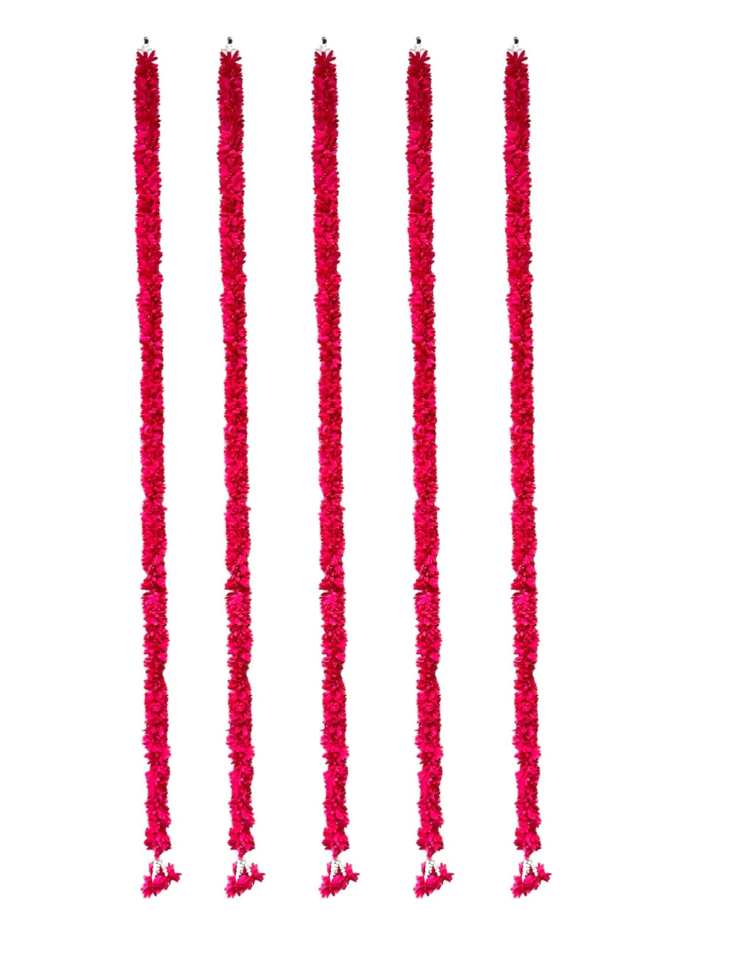 60" Long Artificial Flower Lari, Set of 5