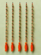 36" Gota Ball Lari With Tassels, set of 5