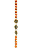 52" Long Pompom & Real Mirror Lari, Set of 5