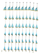 Net Fabric and Gota Lari, Set of 10