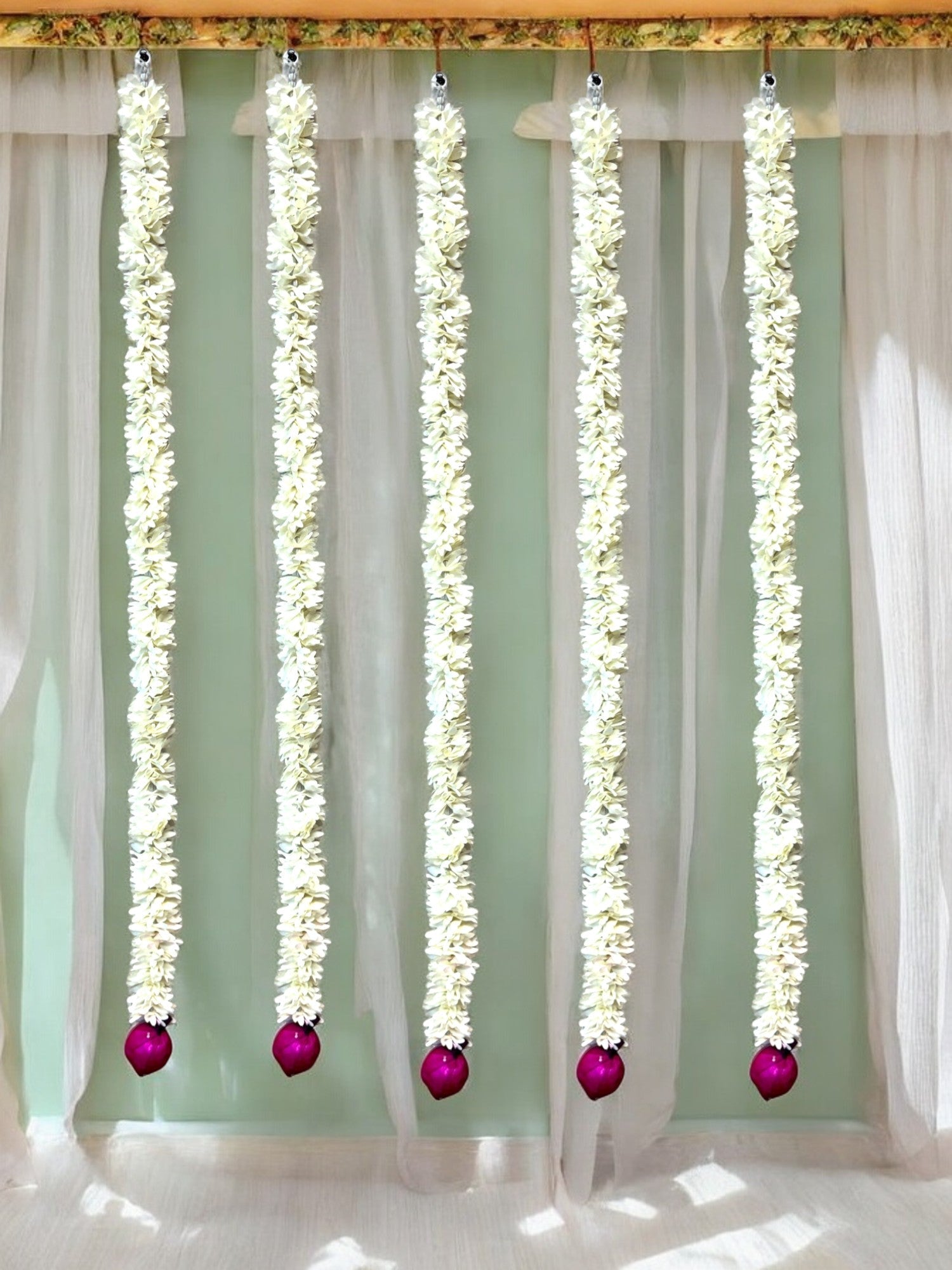 39" Long Lotus Lari, Set of 5