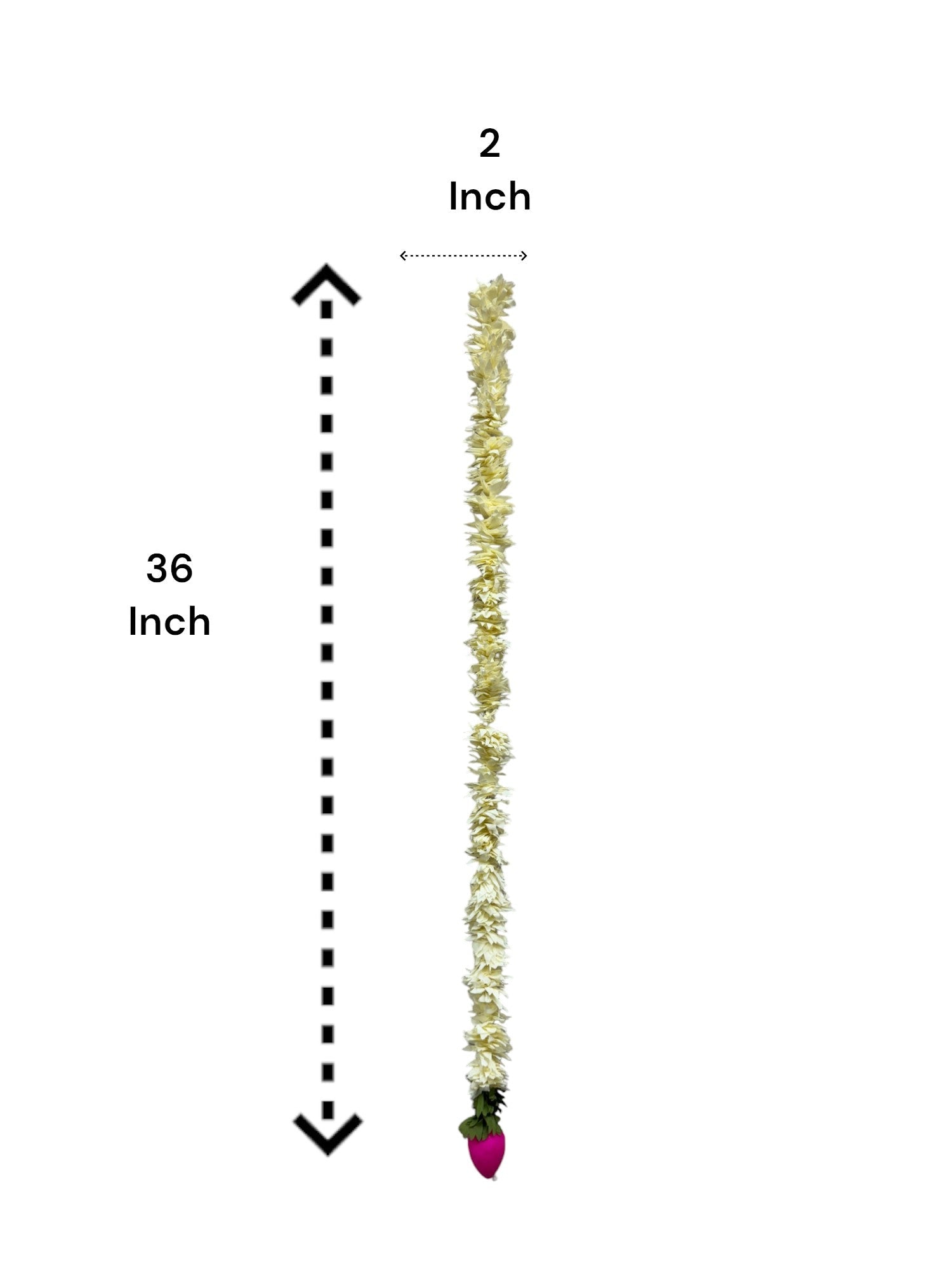 3 Feet Long Plastic Lotus Lari, Set of 12