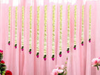 3 Feet Long Plastic Lotus Lari, Set of 12