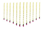 3 Feet Long Plastic Lotus Lari, Set of 12