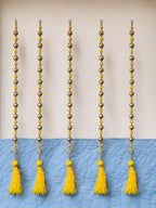 36" Gota Ball Lari With Tassels, set of 5