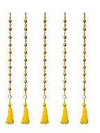 36" Gota Ball Lari With Tassels, set of 5