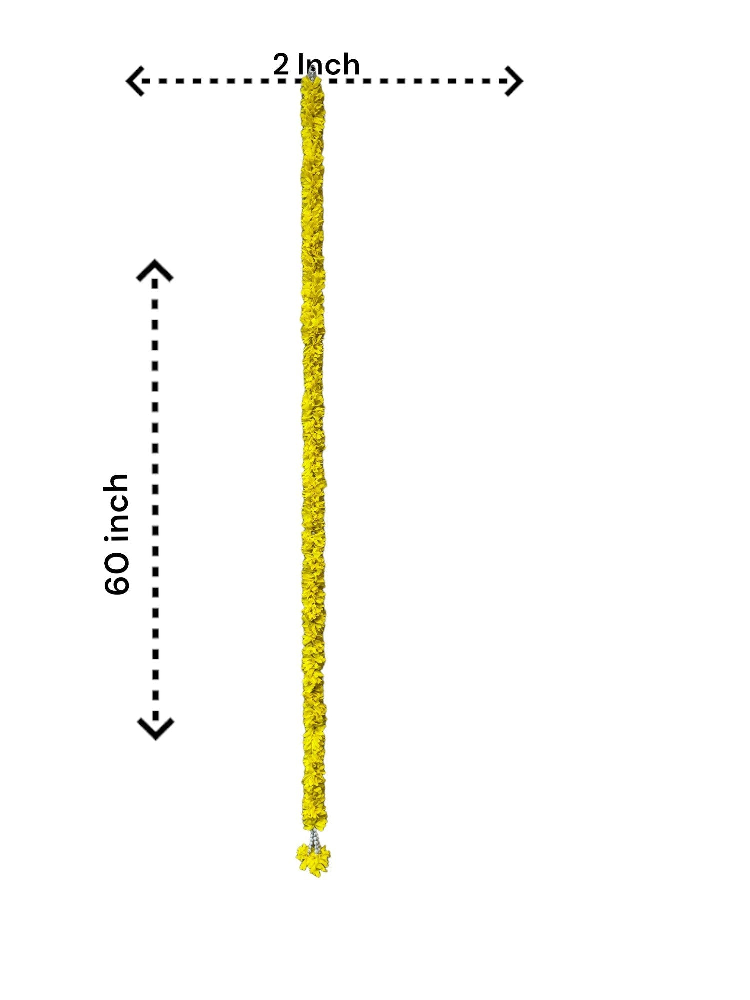 60" Long Artificial Flower Lari, Set of 5