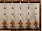 26" Long Gota Ball & Pearl Lari with Kite Tassels for Lohri or Makar Sankranti, Set of 5