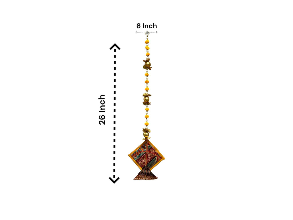 26" Long Gota Ball & Pearl Lari with Kite Tassels for Lohri or Makar Sankranti, Set of 5