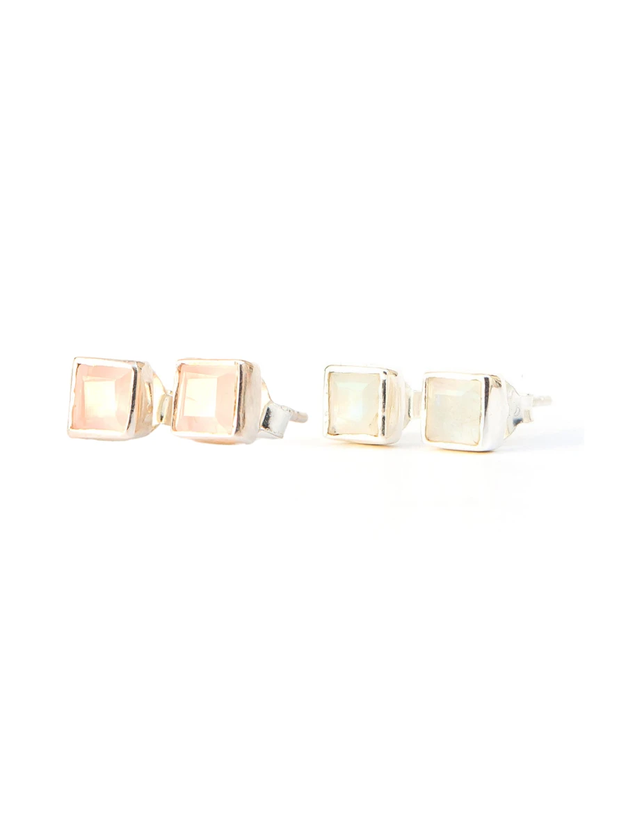 Crystal Waters Studs - Sterling Silver by Fair Anita