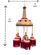 Jute Jhoomer with PomPom & Tassels