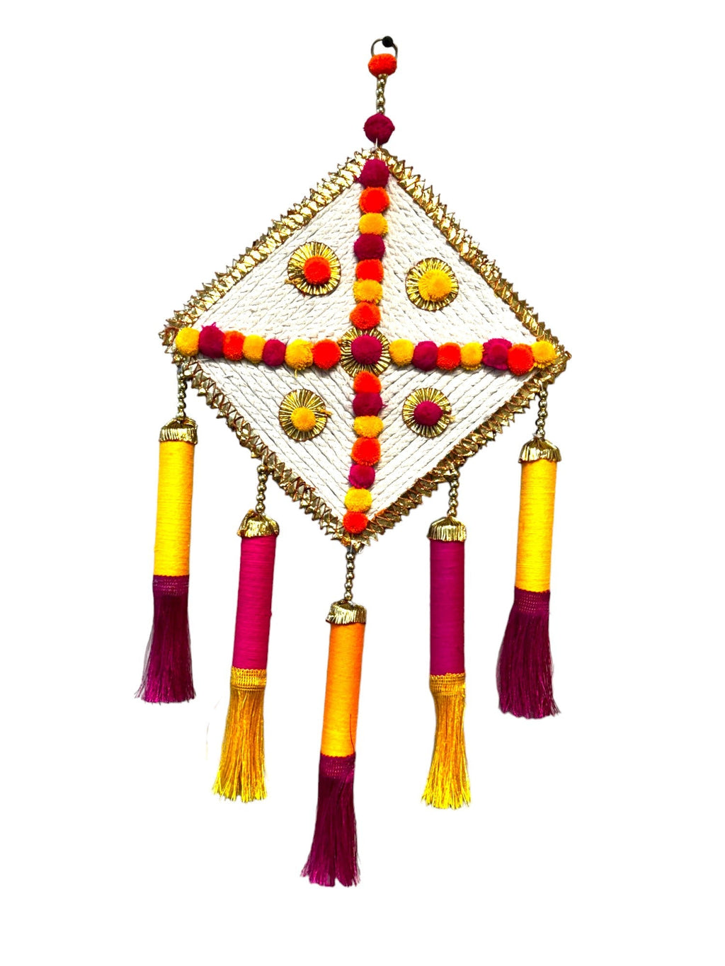 Jute Kite & Tassels Hanging
