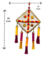 Jute Kite & Tassels Hanging