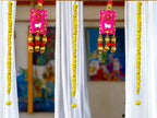 Shubh Labh & Pichwai Gota Hanging,  Set of 2